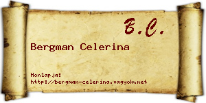 Bergman Celerina névjegykártya